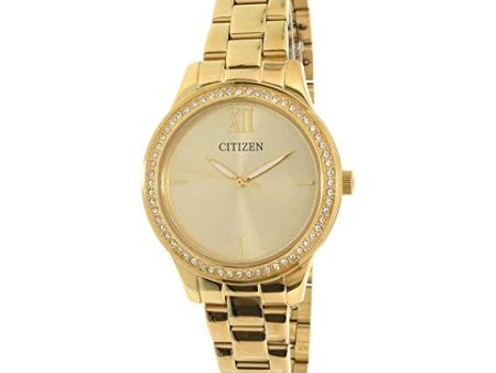 Citizen Wrist Gold Dial Women’s Watch Online Hot Sale