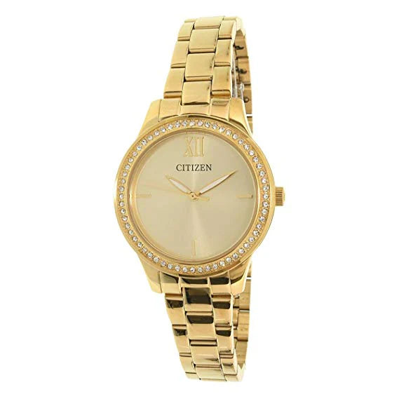 Citizen Wrist Gold Dial Women’s Watch Online Hot Sale