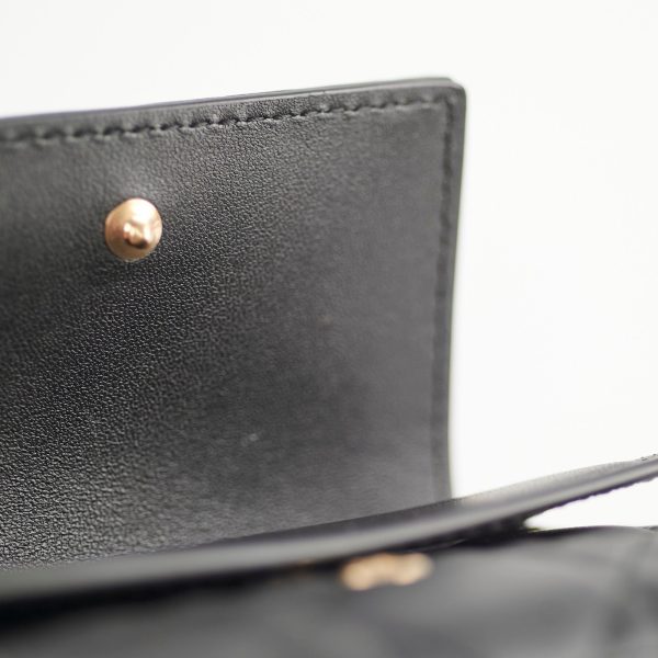 Christian Dior Black Lambskin Wallet For Sale