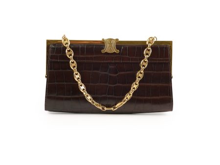 Celine Vintage Triomphe Shoulder Bag For Discount