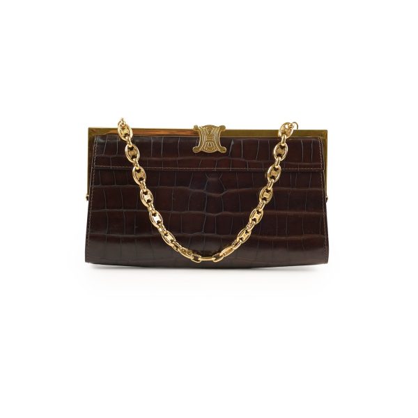 Celine Vintage Triomphe Shoulder Bag For Discount