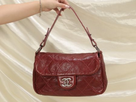 Chanel Caviar Red Shoulder Bag Fashion