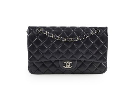 Chanel Classic Flap Medium  Large M L Lambskin Black Shoulder Bag - Series 23 Cheap