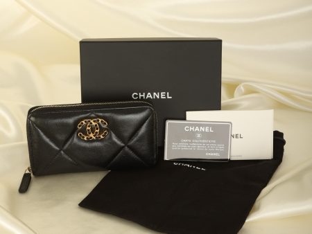 Chanel 2020 Lambskin Zip Wallet Sale