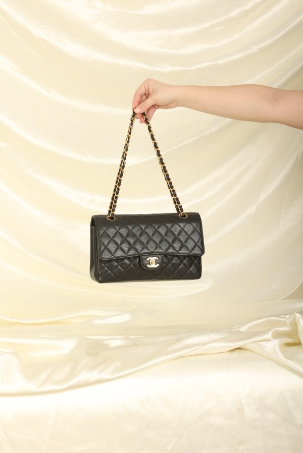 Chanel 2005 Caviar Medium Double Flap Online