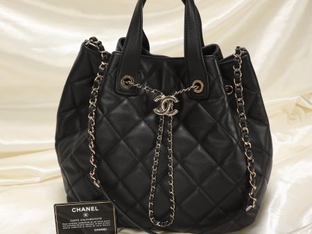 Chanel 2019 Lambskin Bucket Chain Bag Online Sale