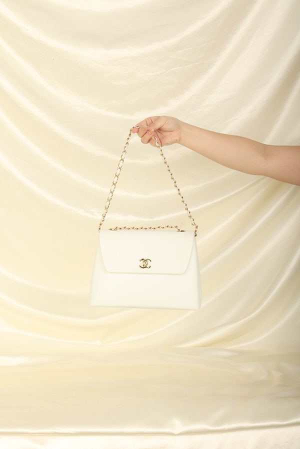 Chanel 1997 Caviar Trapezoid Flap Hot on Sale