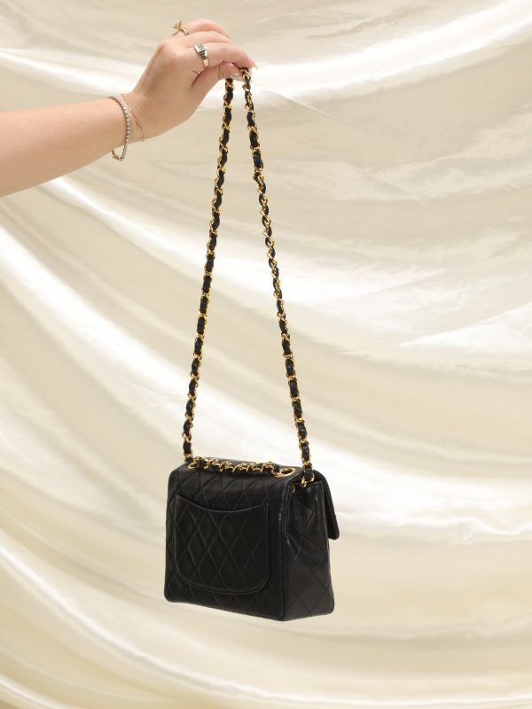 Chanel Lambskin Mini Half Flap Discount