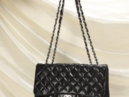 Chanel Lambskin Jumbo Half Flap For Cheap