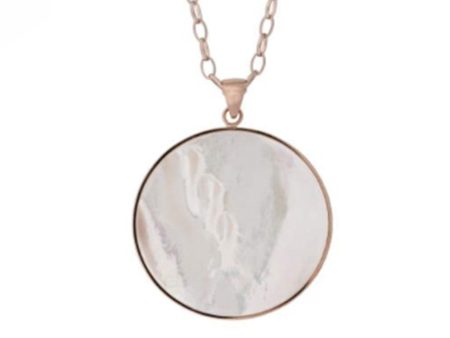 BRONZALLURE ALBA PEARL DISC PENDANT Fashion