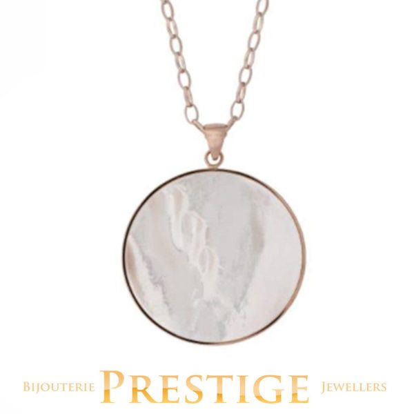 BRONZALLURE ALBA PEARL DISC PENDANT Fashion