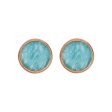 Bronzallure Alba Disc Amazonite Studs For Discount