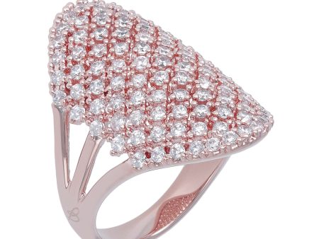 Bronzallure Polish Pave Ring Clear CZ Size 14 Supply