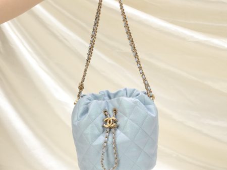 Chanel 2021 Iridescent Bucket Bag For Sale