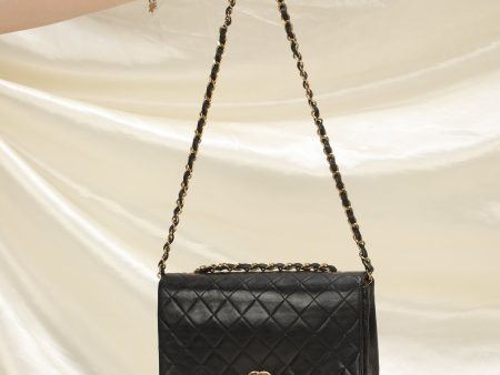 Chanel Medium Lambskin Turnlock Full Flap Cheap