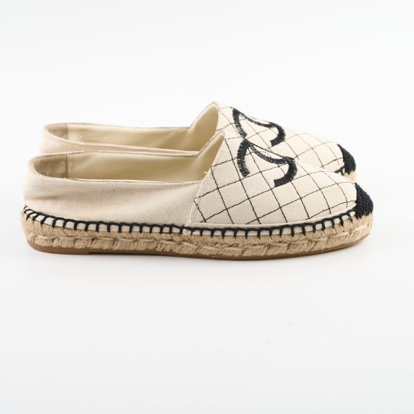 Chanel White Espadrilles Size 40 Supply