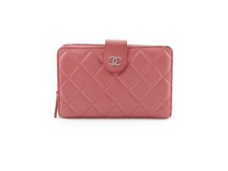 Chanel Compact Wallet Pink on Sale