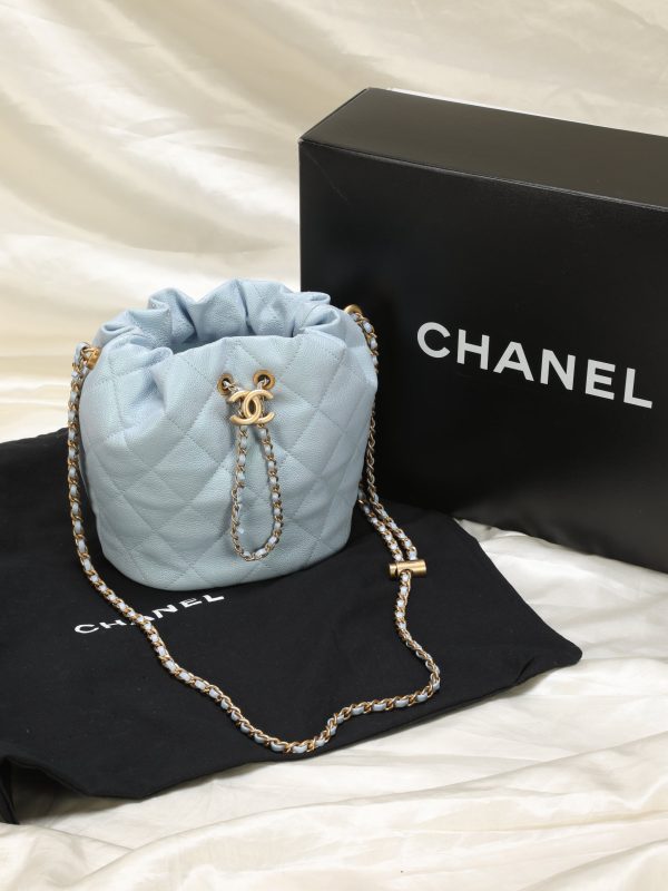 Chanel 2021 Iridescent Bucket Bag For Sale