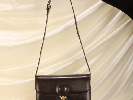 Celine Triomphe Boxcalf Shoulder Bag Supply