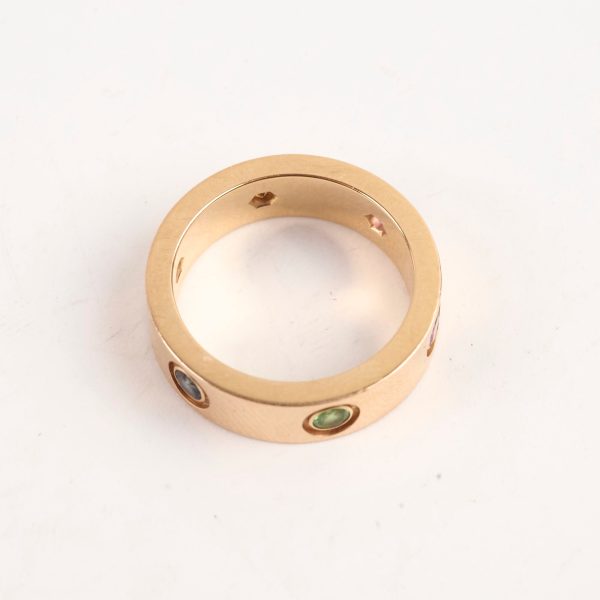 Cartier Love Ring Rose Gold Rainbow Size 53 Online