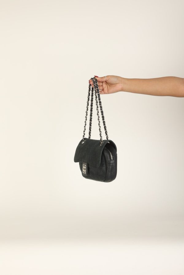 Chanel 2008 Suede Zip Flap Online Hot Sale