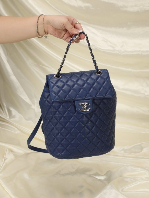 Chanel Cobalt Quilted Backpack Supply