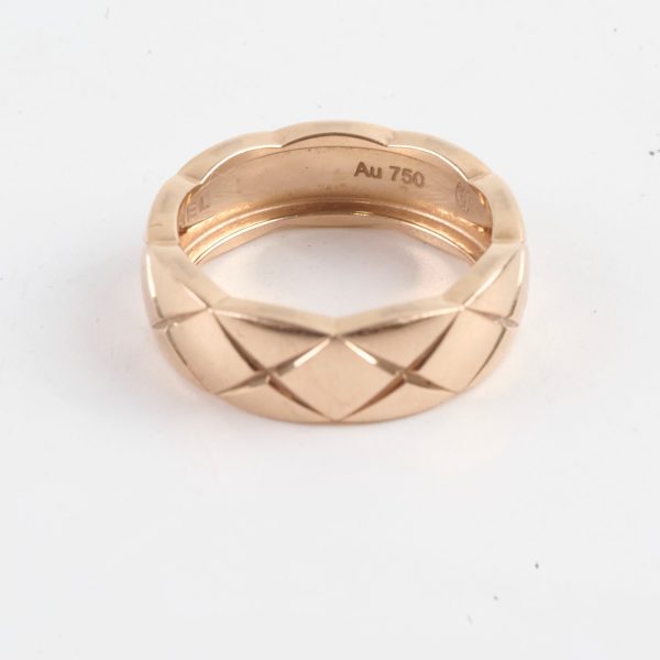 Chanel Coco Crush Small Beige Gold Size 54 Ring For Discount