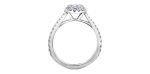 Ladies 14KT White Gold Diamond Estoria Engagement Ring Discount