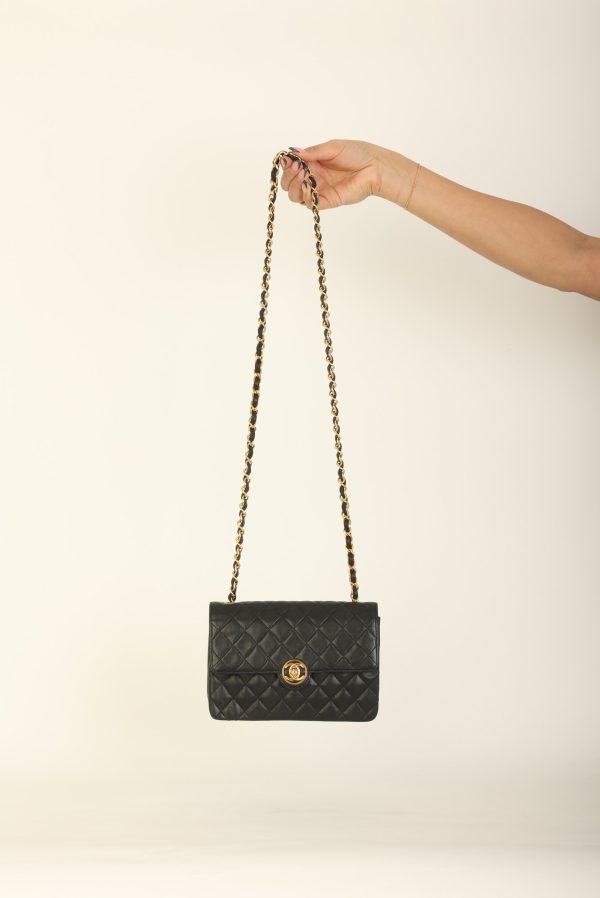 Chanel 1989 Lambskin Mini Flap Bag on Sale