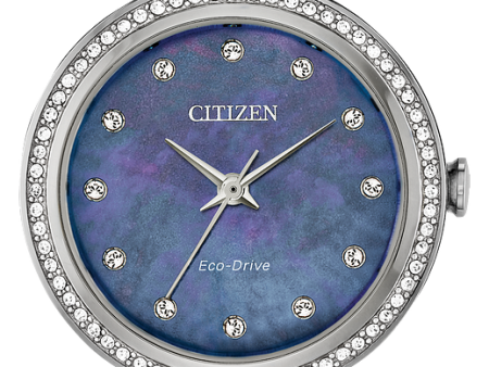 Citizen Eco-Drive Silhouette Crystal Watch Discount