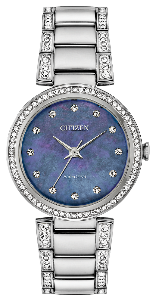 Citizen Eco-Drive Silhouette Crystal Watch Discount