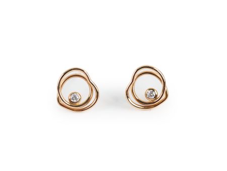 Hermes Boutons D Oreilles Vertige Coeur TPM Pink Gold Supply