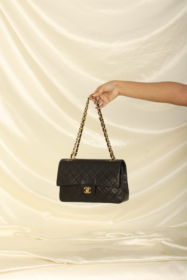 Chanel 1989 Lambskin Medium Double Flap Discount