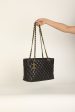 Chanel 1989 Lambskin Logo Charm Tote Hot on Sale