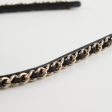 Chanel Black Chain CC Logo Headband Fashion