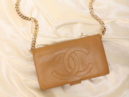 Chanel Caviar Timeless Wallet on Chain Online now