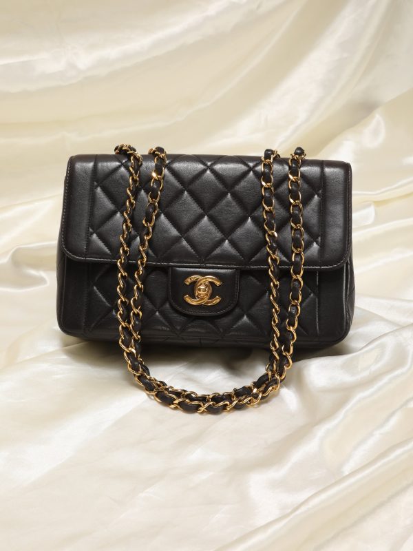 Chanel Lambskin Quilted Half Flap Online now