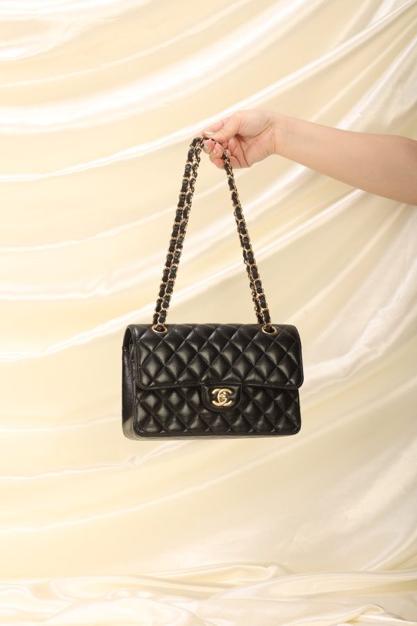 Chanel 2020 Caviar Small Double Flap Sale