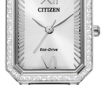 Citizen Eco-Drive Silhouette Crystal Watch Hot on Sale