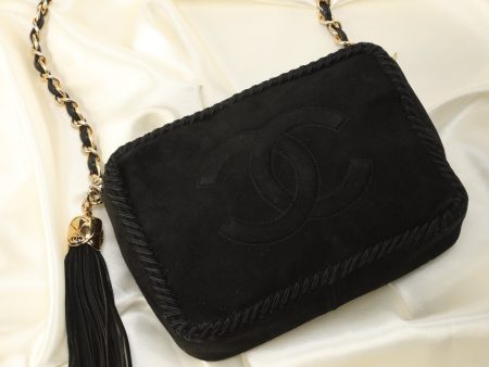 Chanel Suede Whipstitch Camera Bag Sale