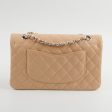 Chanel Medium Large Caviar Double Classic Flap Beige Online now