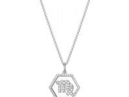 REIGN 925 Virgo Zodiac CZ Necklace For Discount