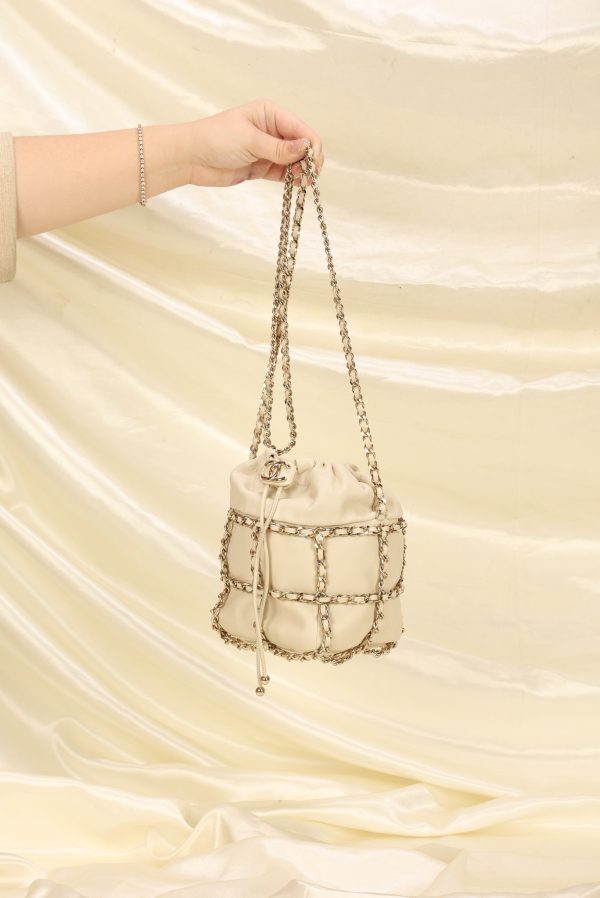 Chanel 2020 Frame Chain Basket Mini Bucket Bag For Discount