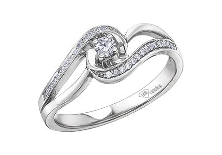 Engagement Ring 10 Karat White Gold Online now