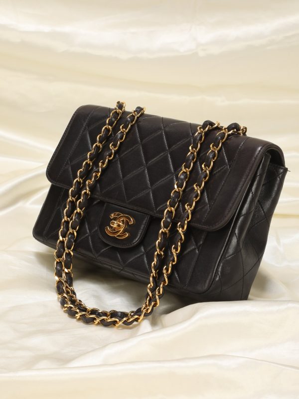 Chanel Lambskin Quilted Half Flap Online now