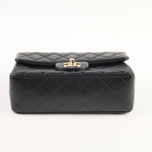 Chanel Mini Rectangular Black Lambskin - Microchipped 2022 Cheap