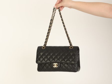 Chanel 2009 Caviar Medium Double Flap Online Hot Sale