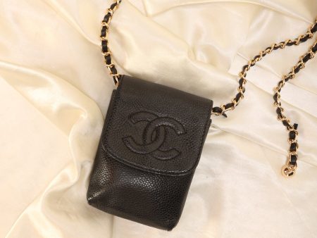 Chanel Caviar Micro Pouch Bag For Discount