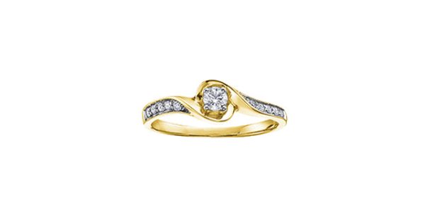 Engagement Ring 10 Karat Gold - Canadian Diamond Supply