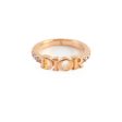 Christian Dior Dio(r)evolution Size Small Gold Crystal Ring Costume Jewellery For Cheap